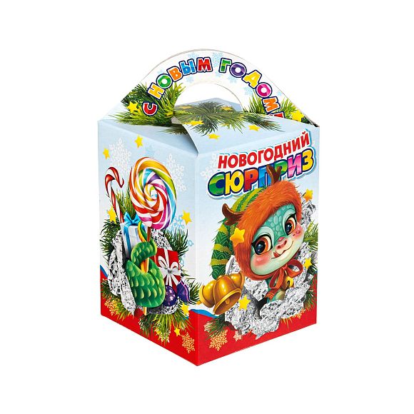 Сладкий новогодний подарок Кубик Сюрприз