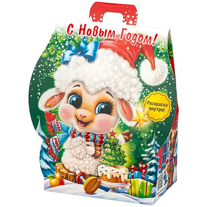 Новогодний подарок Праздничный набор конфет «Лапуся»