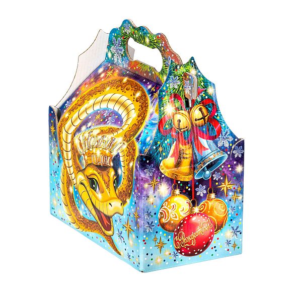 Сладкий новогодний подарок Золотая змейка